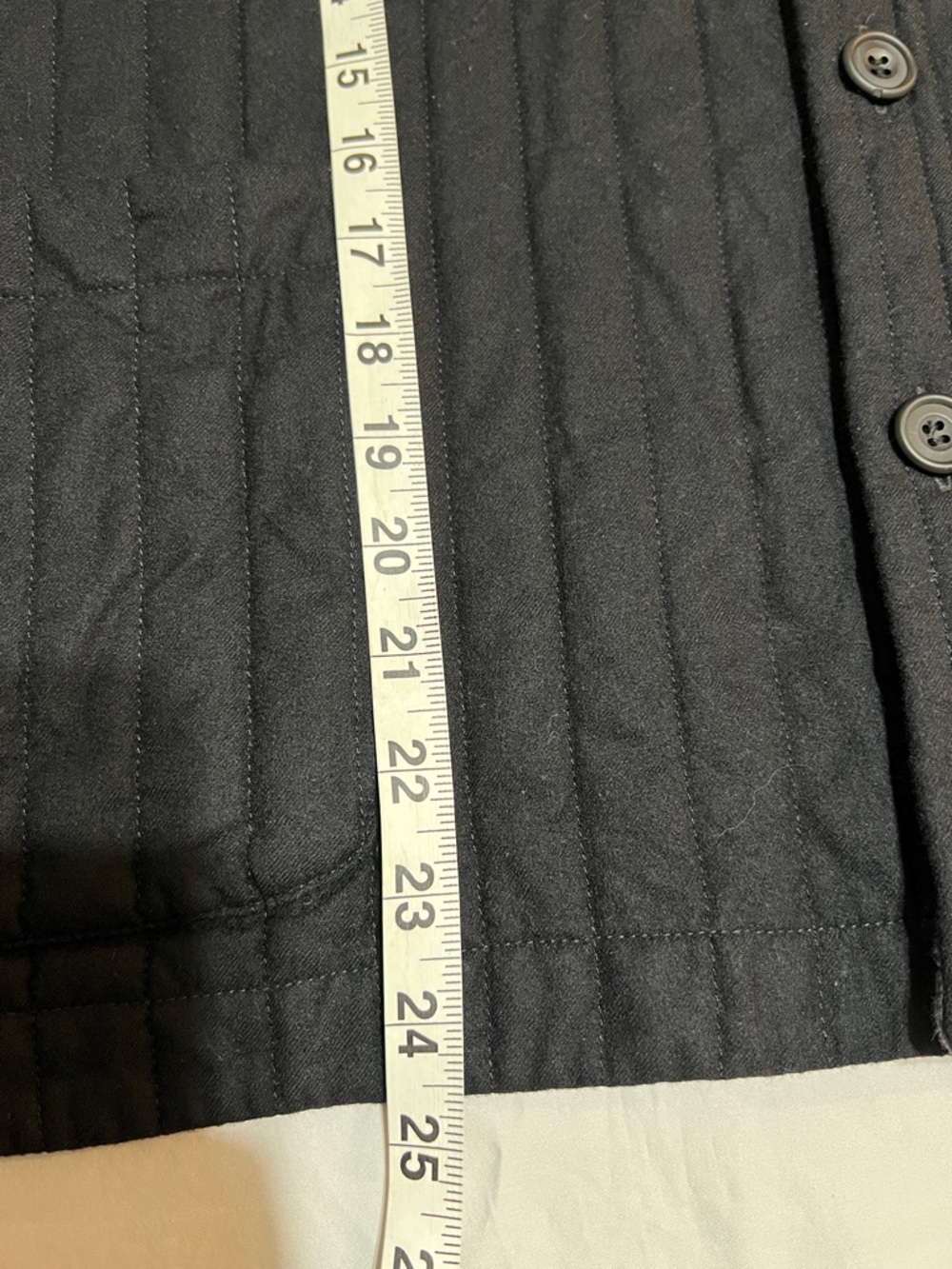 ESKANDAR Neiman Marcus Black Quilted Wool Silk Cashmere Flannel Jacket Coat 0 - Picture 8 of 16